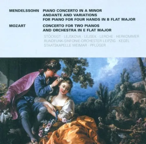 Felix Mendelssohn Bartholdy: Piano Concerto in A Minor / Variations, Op. 83a /Wolfgang Amadeus Mozart.: Concerto for 2 Pianos, K. 365 (Stockigt, Lejsek, Lejskova)