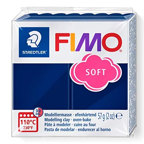 Staedtler 8020 Blocco di pasta modellabile Fimo, 59 gr, blu (windsorblau (35))
