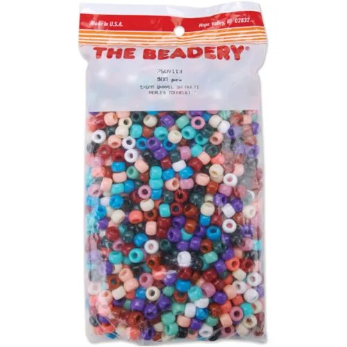 Beadery Pony Beads, 6 x 9 mm, Southwest, Multicolor, 900-pack