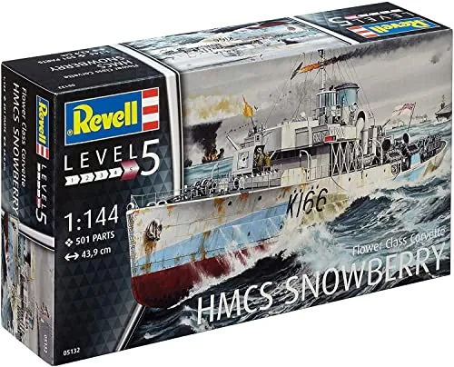 Revell- HMCS Snowberry Kit di Montaggio Modello Nave, 10 -o 18 anni Multicolore, 05132