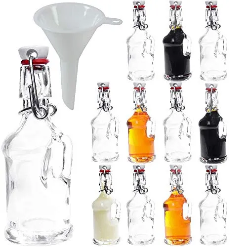 Viva-haushaltswaren – 12 mini vetro bottiglie/Gallone 40 ml con chiusura