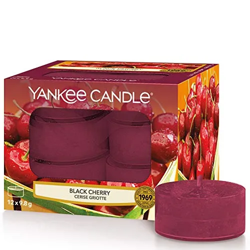 Yankee Candle candeline profumate tea light | Amarena | 12 pezzi