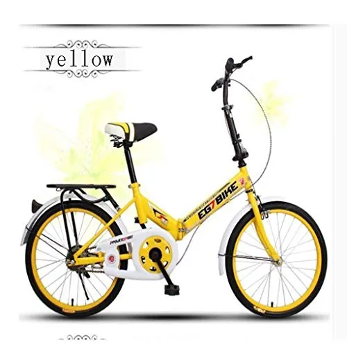 HAOSHUAI - Bicicletta pieghevole per studenti, da donna, portatile, colore: 2