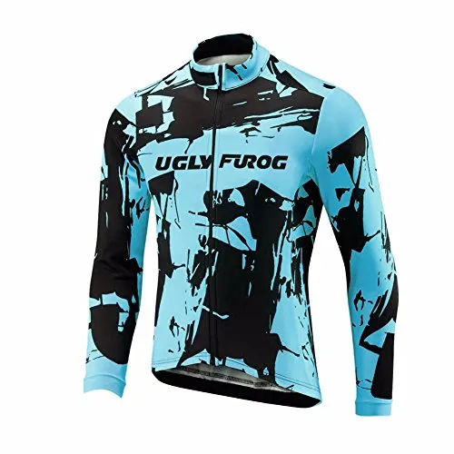 Uglyfrog #19 2017 Uomo Ciclismo Magliette Che cicla i Vestiti della Bici di Stile di Arrivo di Primavera del Manicotto Lungo Jersey