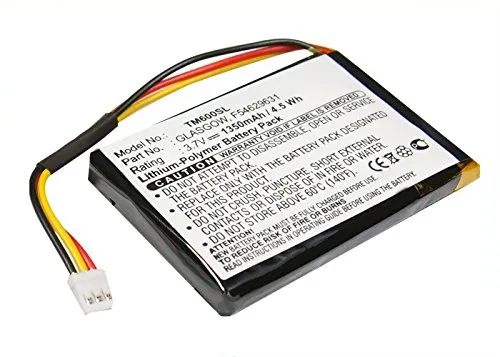 subtel ® Batteria F54629631,Glasgow Compatibile con Tomtom One V1, One 1st Edition, One Europe, One Regional Affidabile Ricambio 1350mAh Sostituzione Accu Battery