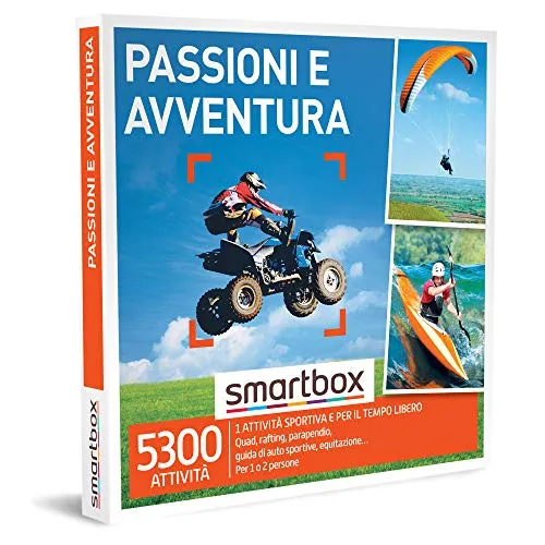 Smartbox - Cofanetto regalo Passioni e avventura - Idea regalo originale - 1 attività sportiva per 1 o 2 persone