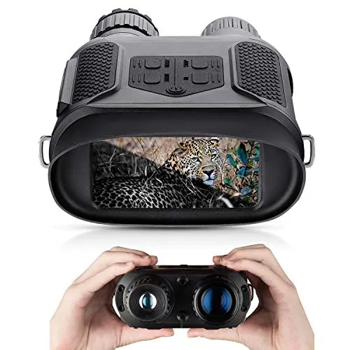 Binocolo Visione Notturna HD Digitale a Infraross Binoculare da Caccia 3,5-7 x 31 mm a infrarossi Spy Gear 850 nm IR - Per scattare foto e video