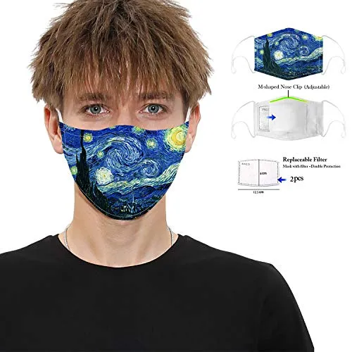 Cover facciale lavabile riutilizzabile stampata 3D a 5 strati per visiera per donna uomo bambino
