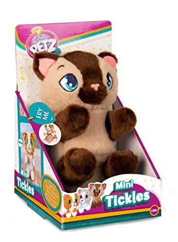 IMC Toys Mini Tickles Club Petz Cuccioli Solleticosi, Colore Marrone, 12x13x20 cm