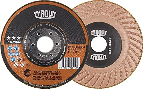 tyrolit 34300416 Premium rondeller disco di CR, 29ron, a36 N-bf, 178 x 22.23 mm dimensioni, Confezione da 25 