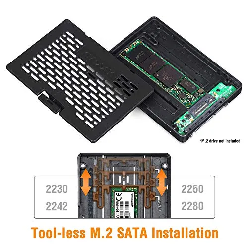 Icy Dock EZConvert MB703M2P-B Convertitore Adattatore SSD NGFF M.2 a SATA, 2.5"