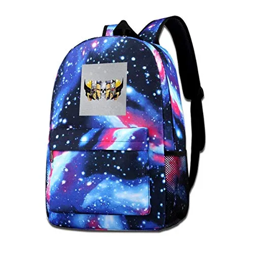 Warm-Breeze Borsa con Spalle Stampate Galaxy Xmen Berserker WOL-Verine Faces Moda Casual Star Sky Zaino per Ragazzi e Ragazze