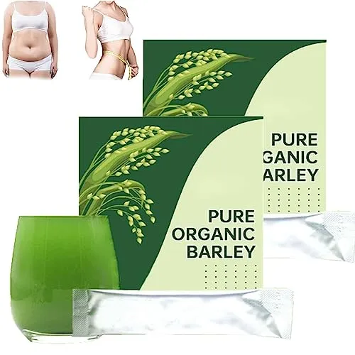 Naveta Barley Grass Powder 100% Pure & Organic, Naveta Pure Organic Barley, Keep Nutrients Intact (2 BOX)