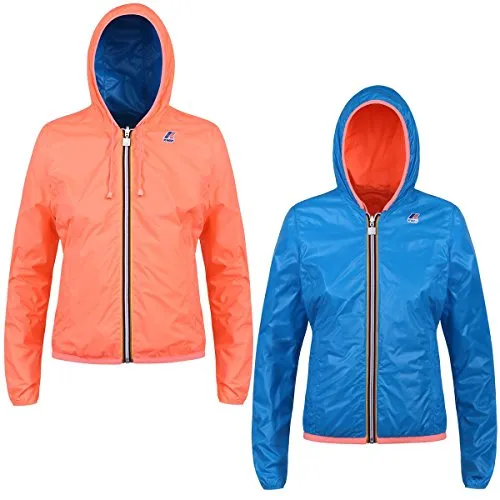 Giacca bambino - LILY PLUS DOUBLE FLUO - K-Way - 8Y - Orange Fluo-Blue Cal