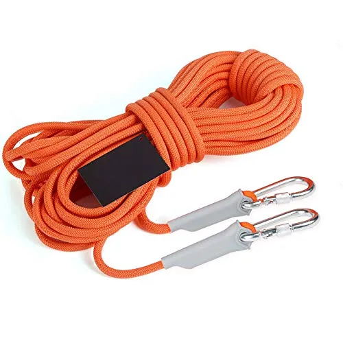 LYYK Corda da Arrampicata 9.5mm/80m, Corda di Sicurezza di Emergenza Carico di trazione 1200KG, Robusta e Resistente polipropileneper per all'aperto di Salvataggio speleologia Antincendio