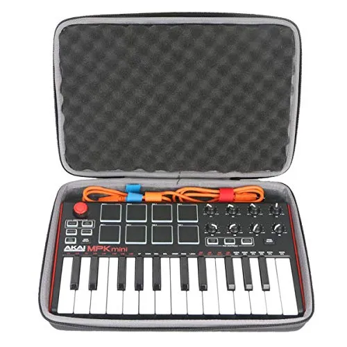 co2CREA cassa custodia borsa per AKAI Professional MPK Mini MkII Tastiera MIDI Controller USB(solo scatola,Case Only)