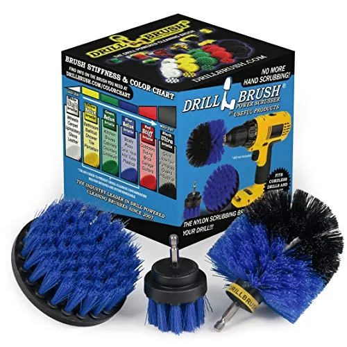 Boat Accessori - Kayak - Cleaning Supplies - Drill Brush - Rotary per la pulizia Spazzole per barche e natanti - Canoe, Moto d'acqua, Bass - in fibra di vetro, alluminio, Gel Coat, legno, verniciato