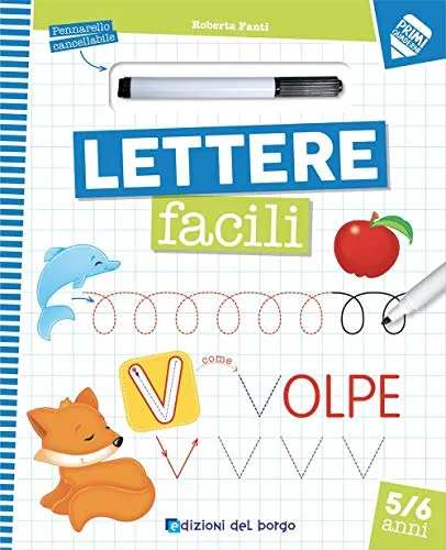 Lettere facili. Con pennarello cancellabile