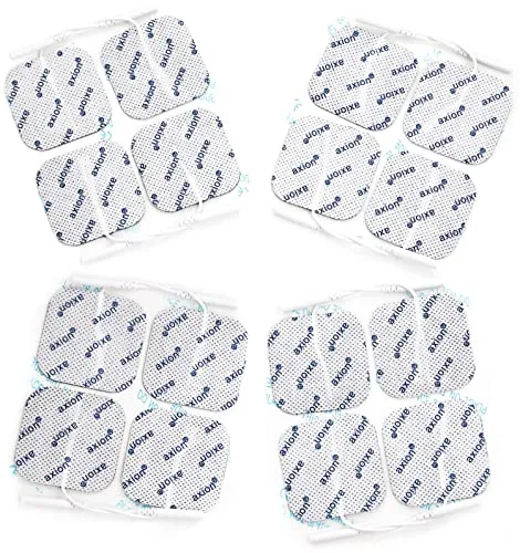 16 elettrodi pads 40x40mm universali - elettrostimolatore TENS EMS con attacco a spina da 2mm - qualità axion