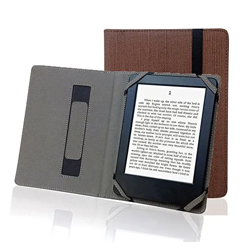 Enjoy-Unique Copertina in lino naturale per lettori di eBook con schermo da 6”, custodia in canapa per apparecchi Sony, Kobo, Tolino, Pocketbook