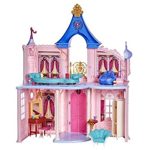 Hasbro Disney Princess Frozen- Hasbro Princess-Castello (Casa delle Bambole, con 6 Elementi di arredo e 16 Accessori della Linea Principesse Disney Comfy), F09965L0
