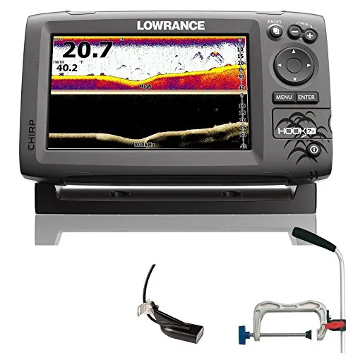 Lowrance Hook 7 X Mid/High Downs Can POS Echo Lot Portabel professionale