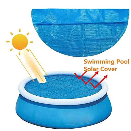 Yunhigh-uk Nuova Copertura Solare per Piscina Rotonda 240cm,Telo Termico a Bolle Piscina Avvolgente Protezione UV per Telaio o Piscina Gonfiabile, Vasca idromassaggio, Mantenere Calda l'acqua