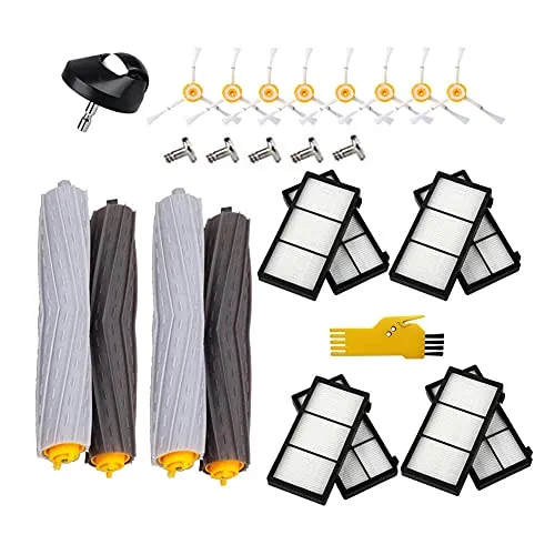 Laimaiou Kit di accessori per iRobot Roomba 971 960 980 966 976 981 Parti di ricambio per aspirapolvere robot 26 confezioni con spazzola a rullo e filtro e spazzola laterale e ruota anteriore