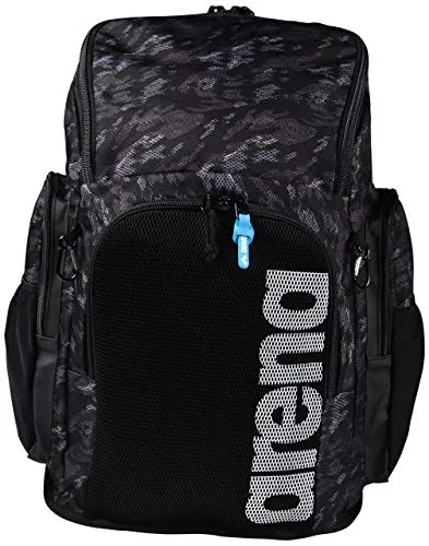 Arena Team 45 Backpack Allover, Zaino Unisex Adulto, Multicolore (Camo Black), Taglia Unica