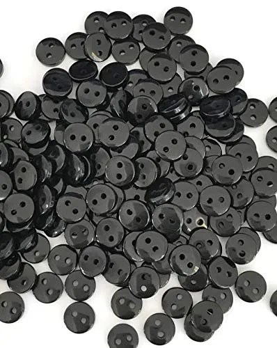 Puddlez 20 bottoni piccolo piccolo nero 9 mm – Consegna gratuita