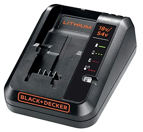 BLACK+DECKER Caricabatterie Litio Compatibile con tutte le batterie al Litio 18V e 54V di BLACK+DECKER , BDC2A-QW