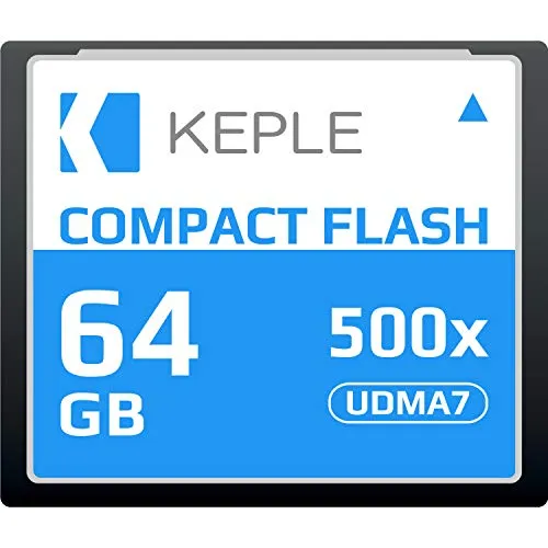 CF 64 GB Compact Flash Scheda di Memoria 500x Velocità fino a 75 MB/s, R 94 MB/s W 71.4 MB/S UDMA 7 Compatibile con Nikon D5, D4, D800, D810, D700, D300; Canon 5d, Mark II, III, IV; 7d, Mark II