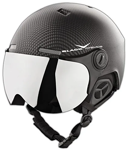 Black Crevice BCR140198-CW-2_Black Carbon/White_58-61 - Casco da Sci, 58-61, Colore: Black Carbon/White