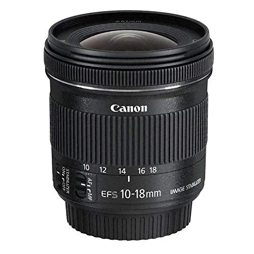 Canon EF-S 10-18mm 1:4.5-5.6 IS STM - Obiettivo nero (certificato e rigenerato)