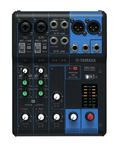 Yamaha MG06 Mixer stereo compatto a 6 ingressi