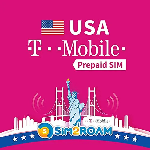 T-Mobile USA Prepagato SIM Card 28 giorni illimitati dati ad alta velocità, chiamate, testi, TMobile SIM US, Stati Uniti