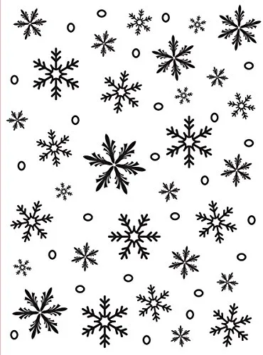 Darice Embossing Folder Mascherina Fiocco di Neve, Plastic, Transparent, 10.7 x 14.6 x 0.4 cm