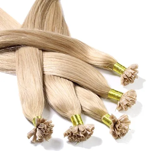 Just Beautiful Hair 100 Extensions U-tip Cheratina Capelli Veri Remy Indiani 60cm - #18 biondo cenere, 1x100 ciocche