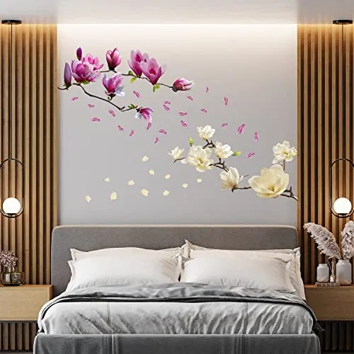 Walplus " Magnolia Fiori " rimovibile Autoadesivo Adesivi da parete murali STANZA Bebè UFFICIO DECORAZIONE CASA