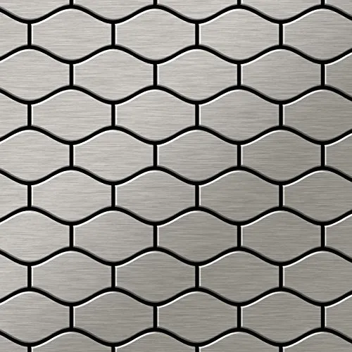 Mosaico metallo solido Acciaio inossidabile spazzolato grigio spesso 1,6 mm ALLOY Karma-S-S-B disegnato da Karim Rashid