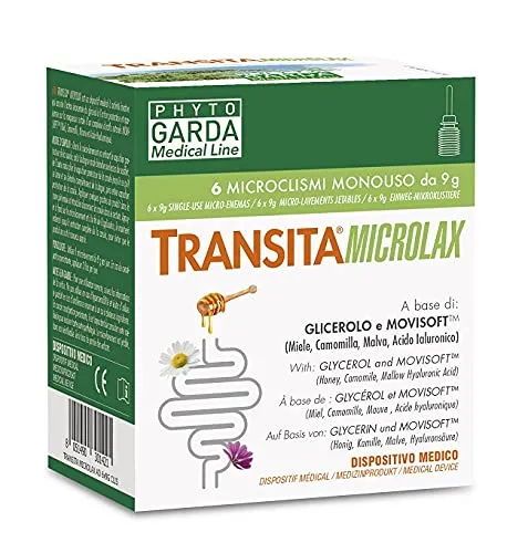 Phyto Garda Transita - Microlax Adulti Dispositivo Medico, 6 Microclismi