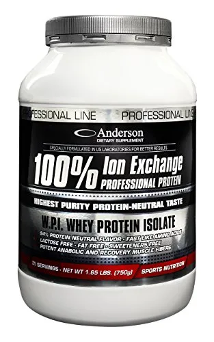 Anderson 100% Whey Professional Protein Ion Exchange Proteine professionali neutre Sieroproteine isolate a scambio ionico (2000g)