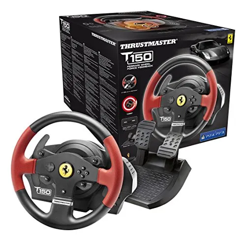 Thrustmaster T150 Ferrari Force Feedback Wheel (PS4/PS3/PC DVD) - [Edizione: Regno Unito]