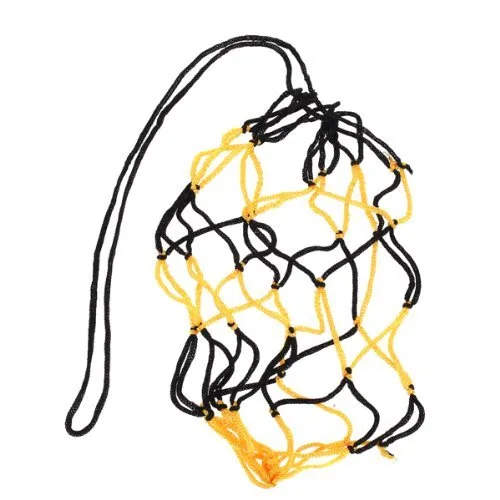 Ricisung, borsa a rete in nylon di alta qualità con manico spesso, per tennis, pallavolo, basket, calcio, Yellow