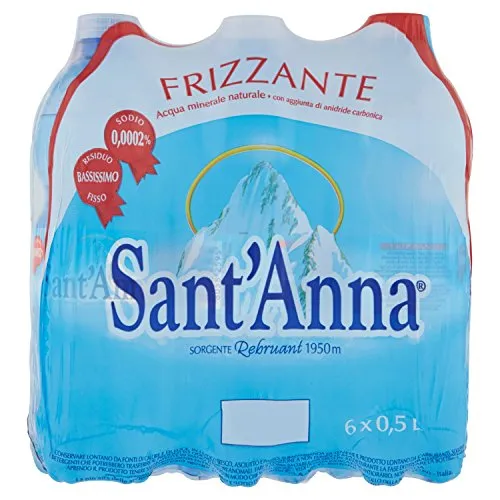 Sant'Anna Acqua Minerale Frizzante, 6 x 0.5L