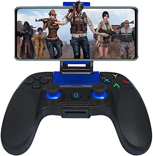 Controller per Android Wireless, Maegoo Wireless Bluetooth Mobile di Gioco Controller Gamepad Joystick con Staffa Retrattile per Android Telefono Tablet