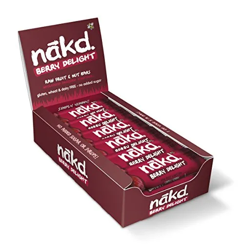 Nakd Berry Delight Gluten Free Bar 35 g (Pack of 18)