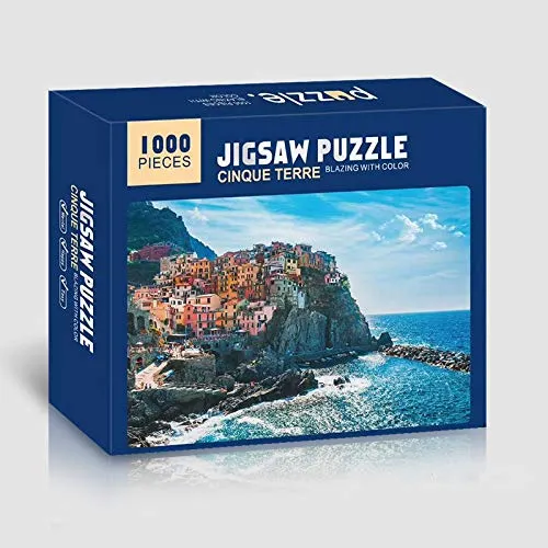 Puzzle Adulte 1000 pièces, Puzzle Adulte, Adapté aux Enfants, Adolescents, Famille (50 x 70 cm) (Cinque Terre)