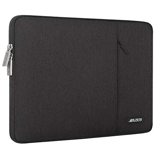 MOSISO Tablet Sleeve Custodia Compatibile con iPad Pro 11 Pollici (3rd Gen) M1 5G 2021-2018/2020 10,9 Air 4/10,2 8th/7th Gen/10,5 Air 3/9,7, Poliestere Verticale Borsa con Tasca, Nero