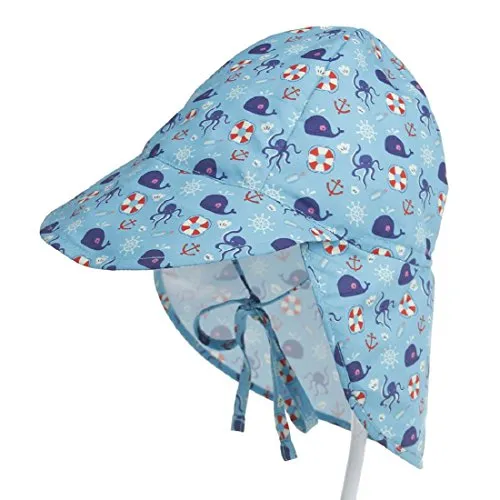 PAADIYA Boomly Estate Motivo Stampato Asciugatura Rapida Traspirante Berretto per Bambino Cappello Bambino con Visiera Cappello da Sole da Spiaggia Cappello da Pescatore